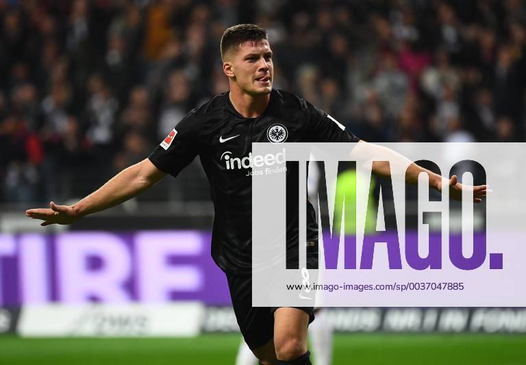 Football 1 Bundesliga Eintracht Frankfurt Fortuna Duesseldorf v Luka Jovic Eintracht Frankfurt celebrate the goal The goal celebrations for the 7 1 Frankfurt am Main