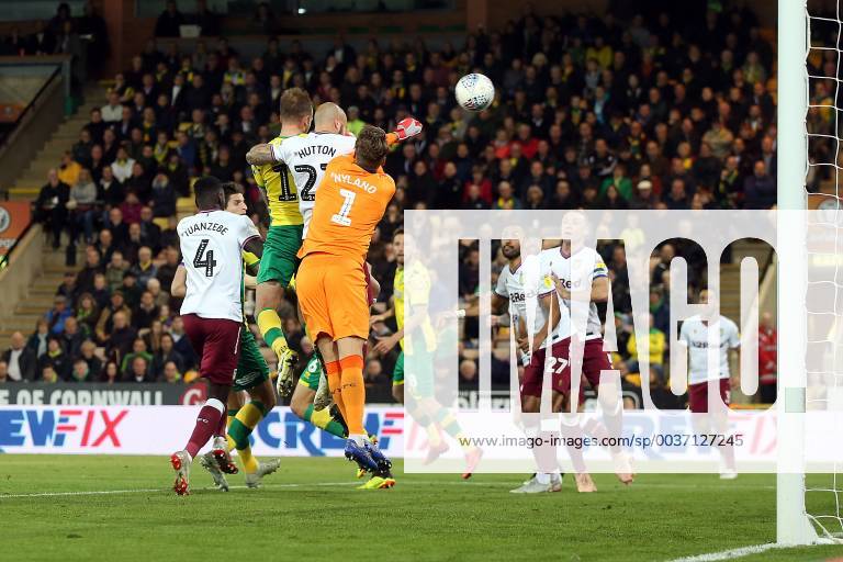 Norwich City v Aston Villa Sky Bet Championship Jordan Rhodes of Norwich scores his sides 1st goal during the Sky Bet Championship match at Carrow Road, Norwich Content Not Available For UK Newspapers