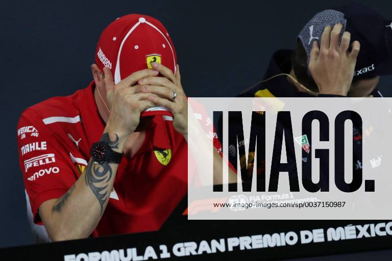 Photo4 LaPresse 25 10 2018 Mexico City,Mexico Grand Prix Formula One Mexico 2018 In the pic: Kimi Raikkonen (FIN) Scuderia Ferrari SF71H and Max Verstappen (NED) Red Bull Racing RB14