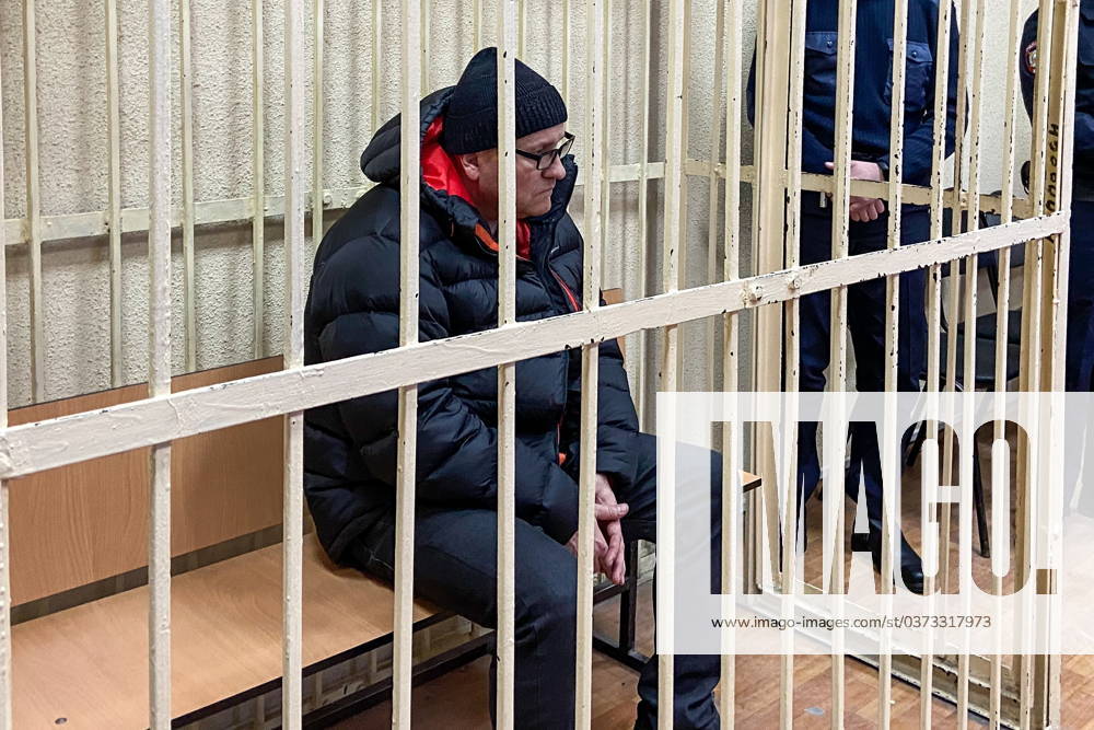 RUSSIA, BRYANSK - DECEMBER 10, 2023: Dmitry, father of Alina Afanaskina, attends a court hearing into the Bryansk school shooting case. Early on December 7, a teenage girl shot a fellow pupil dead and wounded five others before killing herself at school No 5. A criminal case has been opened into the shooting. Nadezhda Mikheyeva TASS 65611893
