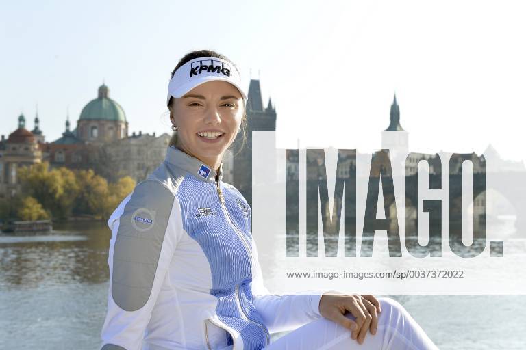 Czech professional golfer Klara Spilkova poses for photographer during a meeting with journalists in Prague, Czech Republic on November 6, 2018. (CTKxPhoto MichaelaxRihova) CTKPhotoP201811060561801 mir 13