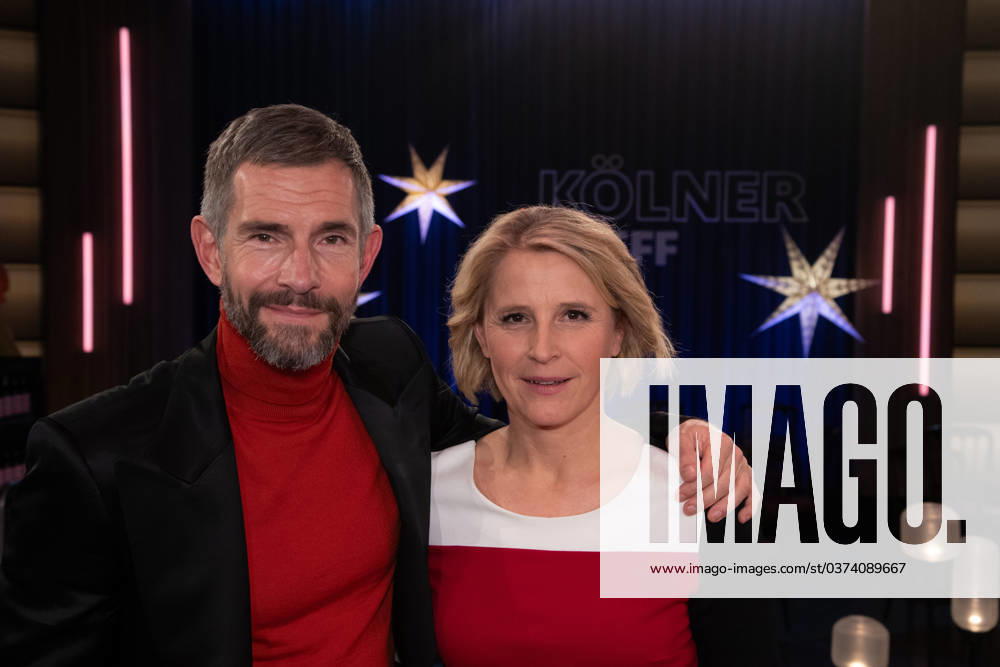 From left Micky BEISENHERZ, presenter, Susan LINK, presenter, host of the program Koelner Treff on WDR television