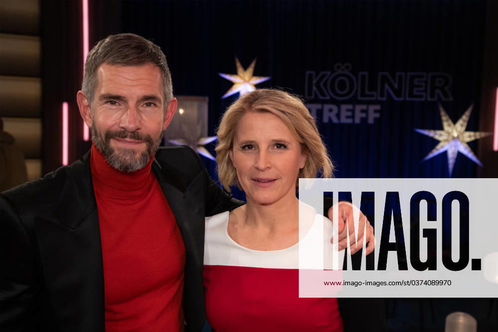 From left Micky BEISENHERZ, presenter, Susan LINK, presenter, host of the program Koelner Treff on WDR television