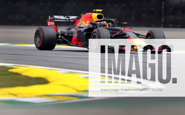 Grande Prêmio do Brasil de Fórmula 1 2018 SÃO PAULO, SP - 10.11.2018: GRANDE PRÊMIO DO BRASIL DE FÓRMULA 1 2018 - Max VERSTAPPEN, NDL, RedBull Racing during the official qualifying training for the 2018 Formula 1 Brazilian Grand Prix, held at the Autodromo de Interlagos, in São Paulo, SP. (Photo: Rodolfo Buhrer La Imagem Fotoarena) x1638063x RodolfoxBuhrer