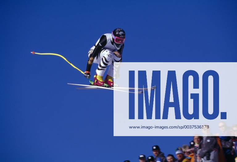 Katja Seizinger GER former German ski racer born 10 05 1972 with 36 World Cup victories 3 Olympic victories 1 World Championship title 2 victories overall World Cup 9 individual World Cup victories as well as 1 Junior World Championship victory she is the most successful German ski racer ever 3 times she became 94 96 98 Sportswoman of the year in Germany the photo shows her at her Olympic victory 1994 Lillehammer