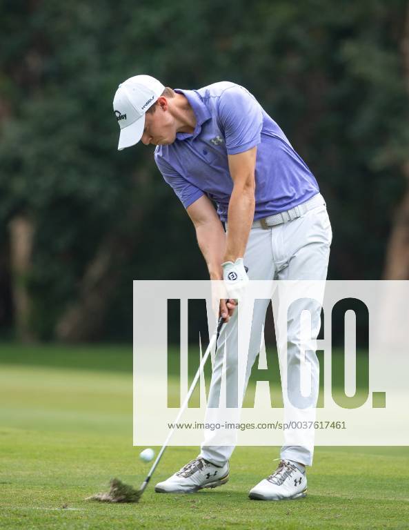 Hong Kong, Hong Kong SAR, CHINA - Honma Hong Kong Open Golf 2018 at Hong Kong Golf Club Fanling. Fitzpatrick hits the ball on the 11th fairway.Englishman Aaron Rai holds onto his clear lead in day 3 of the tournament. After breaking the course record in the last round Rai remains steady and clear of Englands Matthew Fitzpatrick and South Koreas Hyowon Park. Aaron Rai holds a clear lead in the Honma Hong Kong Open Golf - ZUMAr144 20181124_zap_r144_004