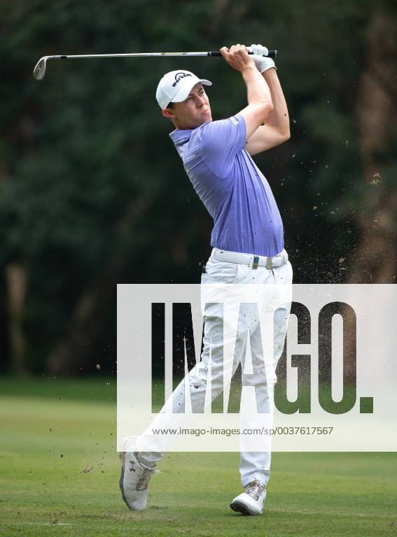 Hong Kong, Hong Kong SAR, CHINA - Honma Hong Kong Open Golf 2018 at Hong Kong Golf Club Fanling. Fitzpatrick hits the ball on the 11th fairway.Englishman Aaron Rai holds onto his clear lead in day 3 of the tournament. After breaking the course record in the last round Rai remains steady and clear of Englands Matthew Fitzpatrick and South Koreas Hyowon Park. Aaron Rai holds a clear lead in the Honma Hong Kong Open Golf - ZUMAr144 20181124_zap_r144_005