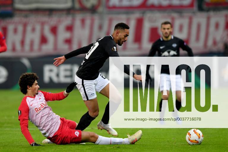 SOCCER - UEFA EL, RBS vs RB Leipzig SALZBURG,AUSTRIA,29.NOV.18 - SOCCER - UEFA Europa League, group stage, Red Bull Salzburg vs RasenBallsport Leipzig. Image shows Andre Ramalho (RBS) anf Matheus Cunha (RB Leipzig). GEPAxpictures xFlorianxErtl