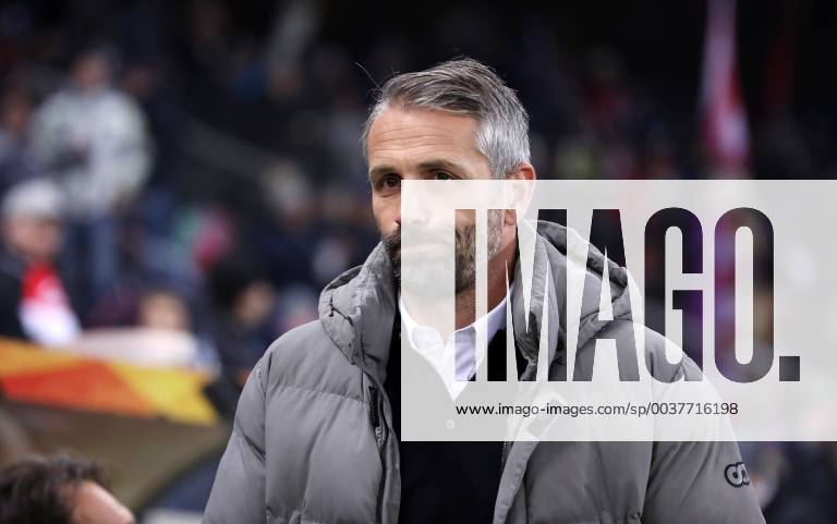 Salzburg RB Leipzig Football Euro League Salzburg 29 11 2018 Red Bull Arena Football UEFA Euro League Group B 5 Matchday FC Salzburg vs. RB Leipzig In the picture Coach Marco Rose FC Salzburg According to UEFA specifications, it is forbidden to use or have used photographs taken in the stadium and or from the match in the form of sequence pictures and or video-like photo sequences