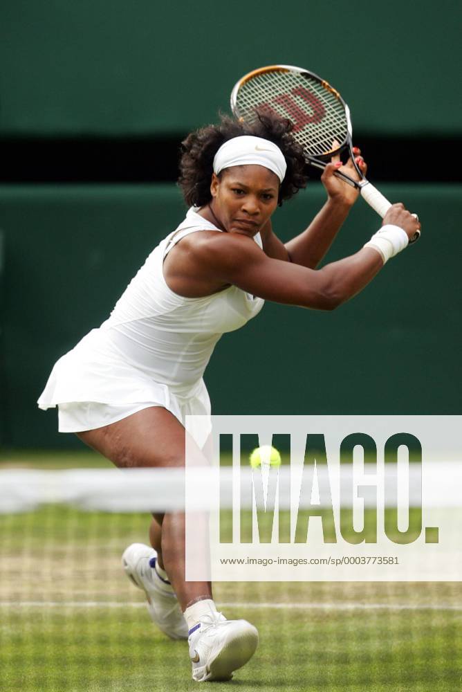 Serena Williams (USA) Tennis Damen All England Championship 2008, Grand Slam, WTA Tour Einzelbild Wimbledon London