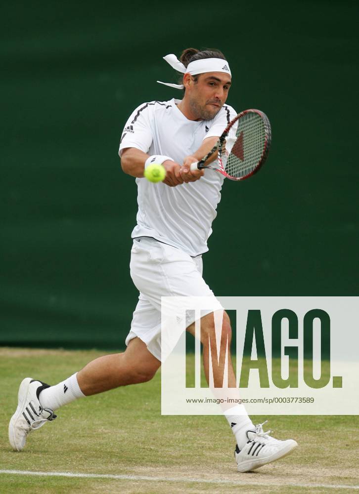 Marcos Baghdatis (Zypern) Tennis Herren All England Championship 2008, Grand Slam, ATP Tour Einzelbild Wimbledon London