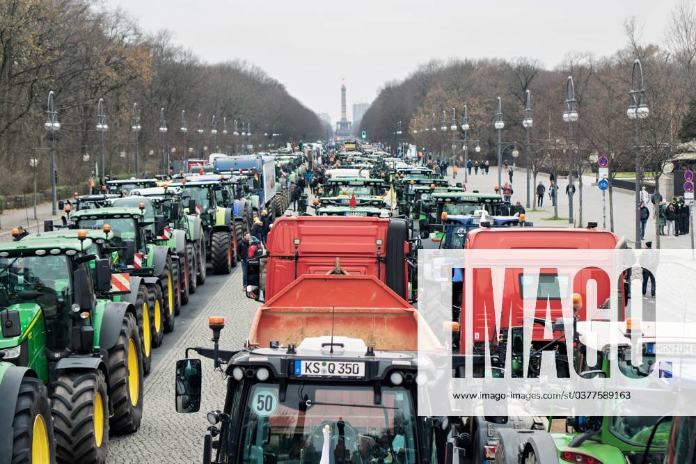 Berlin,Farmers protest, A rally takes place at the Brandenburg Gate under the motto Too much is too much