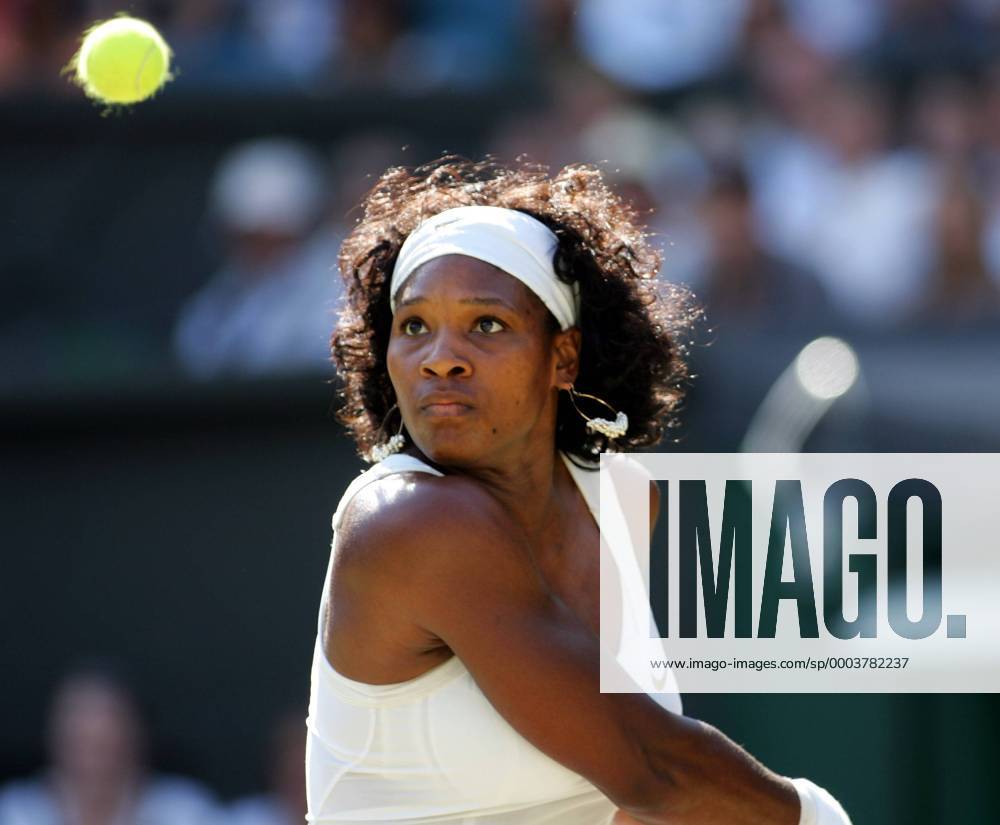 Serena Williams (USA) Tennis Damen All England Championships 2008, Grand Slam, WTA Tour Einzelbild Wimbledon London Dynamik,