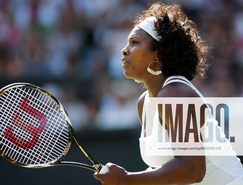 Serena Williams (USA) Tennis Damen All England Championships 2008, Grand Slam, WTA Tour Einzelbild Wimbledon London
