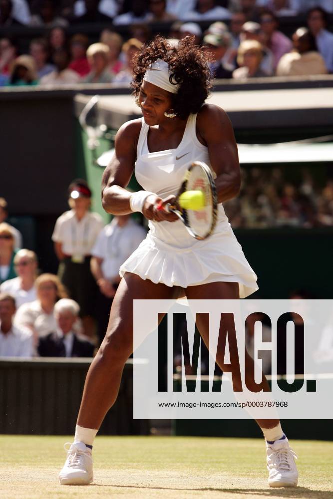Serena Williams (USA) Tennis Damen All England Championships 2008, Grand Slam, WTA Tour, Finale Einzelbild Wimbledon London Dynamik,