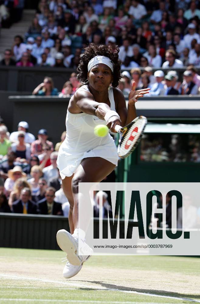 Serena Williams (USA) Tennis Damen All England Championships 2008, Grand Slam, WTA Tour, Finale Einzelbild Wimbledon London Dynamik,