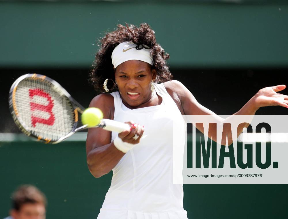 Serena Williams (USA) Tennis Damen All England Championships 2008, Grand Slam, WTA Tour, Finale Einzelbild Wimbledon London Dynamik,