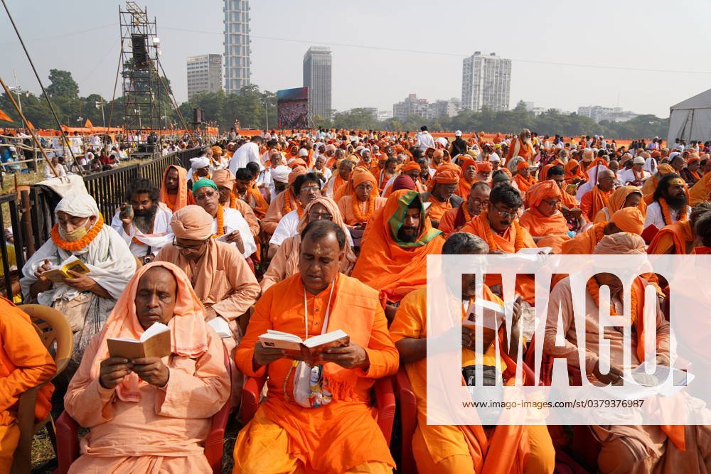 India: Mass recitation of the Bhagavad Gita by one lakh people In a landmark display of unity and devotion, Kolkata s Brigade Parade Grounds hosted the Lokkho Kanthe Gita Path today, bringing together nearly one lakh (100,000) individuals from diverse backgrounds for a mass recitation of the Bhagavad Gita. The iconic venue resonated with the collective chanting of sacred verses as people of all ages and societal groups, their traditional attire shimmering under the December sun, joined revered sages in a profound immersion in the holy scripture s wisdom. Kolkata West Bengal India