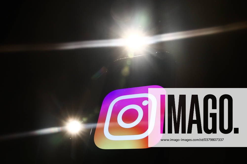 Popular Apps And IT Companies Photo Illustrations Lights and Instagram logo displayed on a phone screen are seen in this illustration photo taken in Krakow, Poland on December 27, 2023. Krakow Poland
