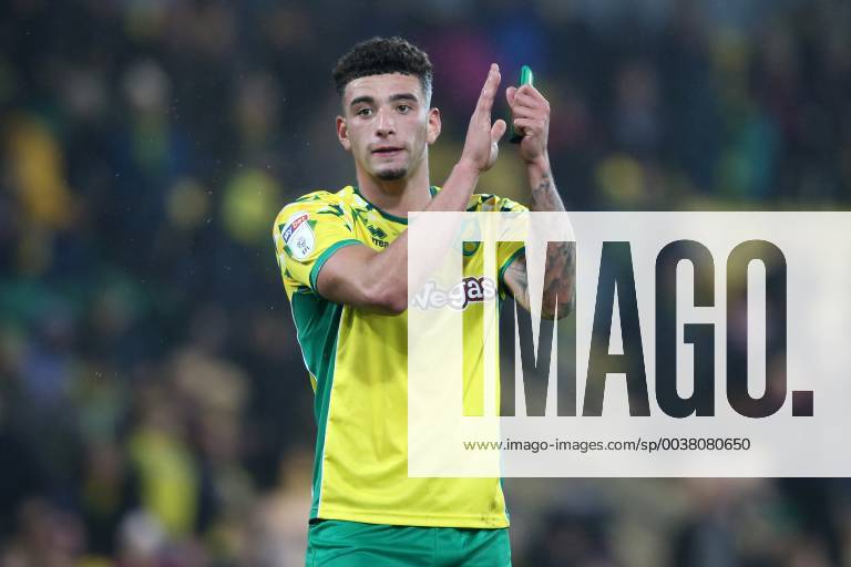 Norwich City v Nottingham Forest Sky Bet Championship Ben Godfrey of Norwich applauds the fans at the end of the Sky Bet Championship match at Carrow Road, Norwich Content Not Available For UK Newspapers