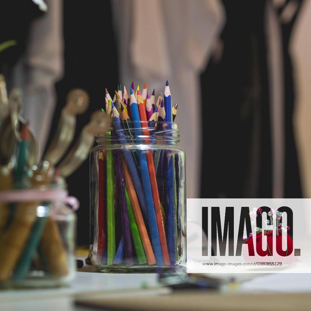 Desk one Fashion designers Background concept