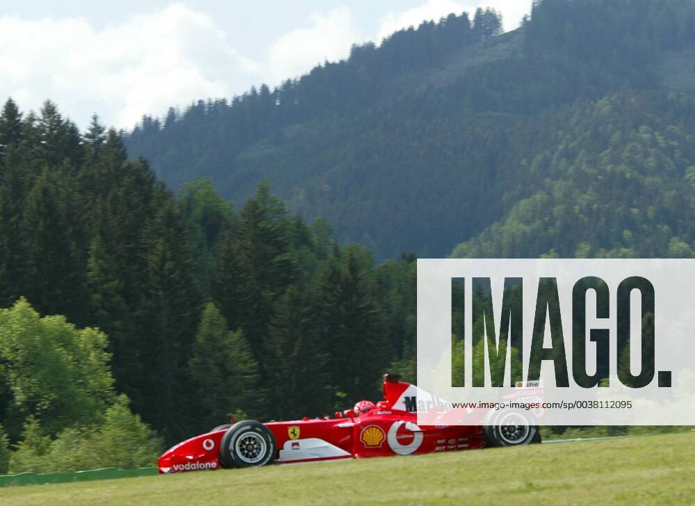 Germany s Formula One driver Michael Schumacher steers his Ferrari at the A1 race track during the second qualifying of the Austrian Formula One GP in Spielberg Austria Saturday May 17 2003 He will starts from pole position in the race on Sunday May 18 2003 Eckehard Schulz SPIELBERG AUT