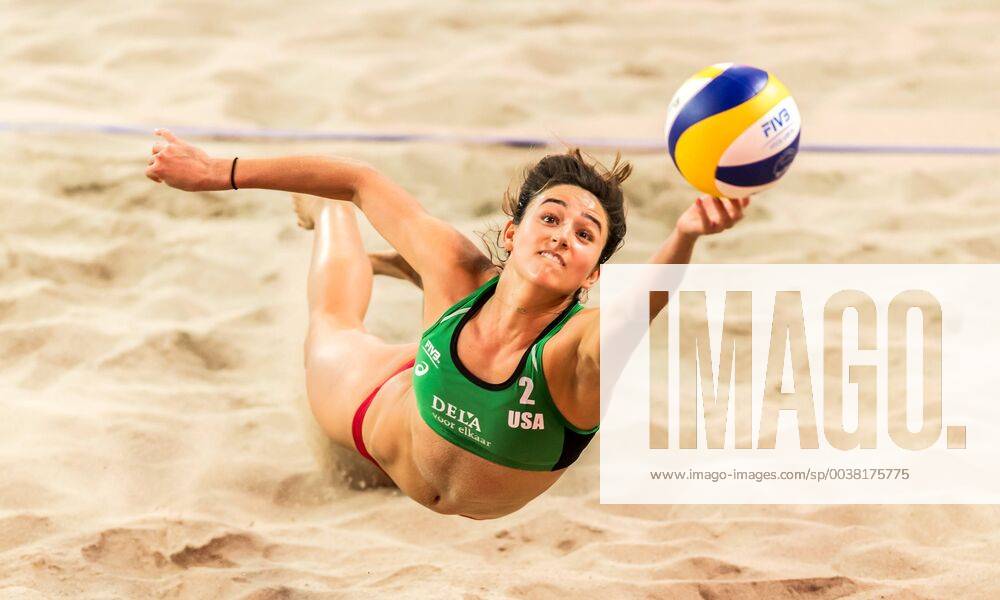 FIVB Beach Volleyball World Tour 2019 Dela Beach Open Den Haag 05 01 2019 Sarah Sponcil USA FIVB Beach Volleyball World Tour 2019 Dela Beach Open Den Haag 05 01 2019 Den Haag