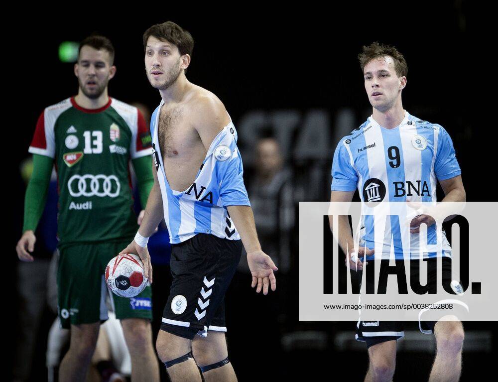 Juan Pablo Fernandez of Argentina during the men s IHF Handball World Championship match in Group D between Argentina Hungary in Copenhagen Denmark on Friday Jan 11 2019 Copenhagen Denmark, detectedSourceLanguage