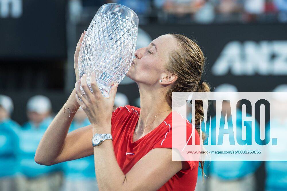KW02 Petra Kvitova of Czech Republic wins the Final 1-6 7-5 7-6 against Ashleigh Barty of Australia at the 2019 Sydney International at the NSW Tennis Centre, Sydney, Australia on 12 January 2019.