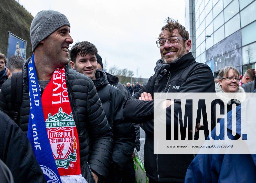 KW02 Jurgen Klopp lookalike waits for the team coach to arrive during the Premier League match between Brighton and Hove Albion and Liverpool at the AMEX Community Stadium, Brighton and Hove, England on 12 January 2019.