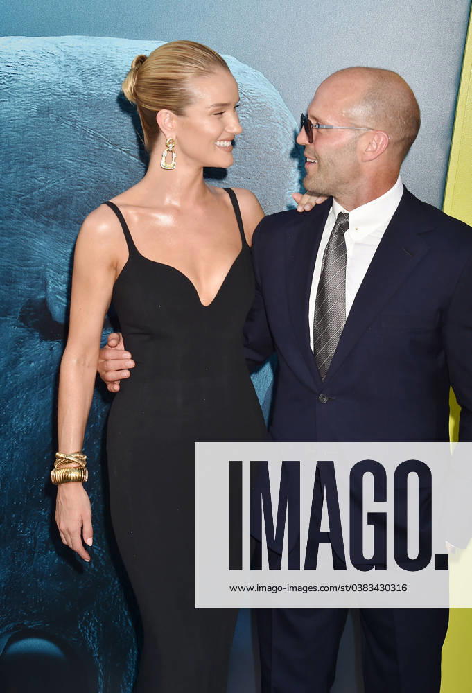 Rosie Huntington-Whiteley, Jason Statham at the premiere of Warner Bros. Pictures and Gravity Pictures Premiere of The Meg at the TLC Chinese Theatre in Hollywood Rosie Huntington-Whiteley, Jason Statham at the premiere of Warner Bros. Pictures and Gravity Pictures Premiere of The Meg at the TLC Chinese Theatre in Hollywood. Los Angeles, California - Monday August 6, 2018. Photograph: Joe Sutter PacificCoastNews. Los Angeles Office (PCN): +1 310.822.0419 UK Office (Avalon): +44 (0) 20 7421 6000 sales@pacificcoastnews.com FEE MUST BE AGREED PRIOR TO USAGE, Credit:Joe Sutter PacificCoastNews Avalon United States