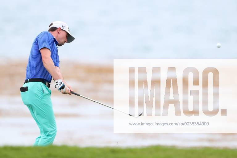 Singapore - Paul Peterson of United States plays a shot on the 5th hole during the second round of the Singapore Open at the Serapong Course, Sentosa Golf Club. Golf 2019: Singapore Open - Second Round - ZUMAm170 88555614st