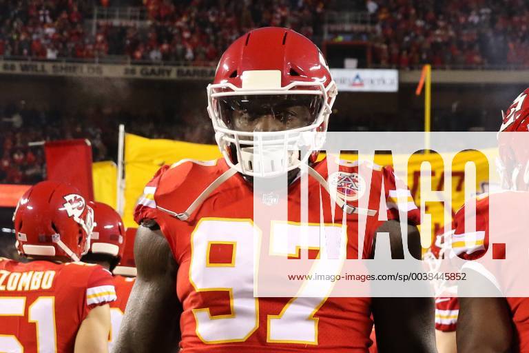 KANSAS CITY, MO - JANUARY 20: Kansas City Chiefs defensive end Allen Bailey (97) before the AFC Championship Game game between the New England Patriots and Kansas City Chiefs on January 20, 2019 at Arrowhead Stadium in Kansas City, MO. (Photo by Scott Winters Icon Sportswire) NFL American Football Herren USA JAN 20 AFC Championship Game - Patriots at Chiefs Icon190120887