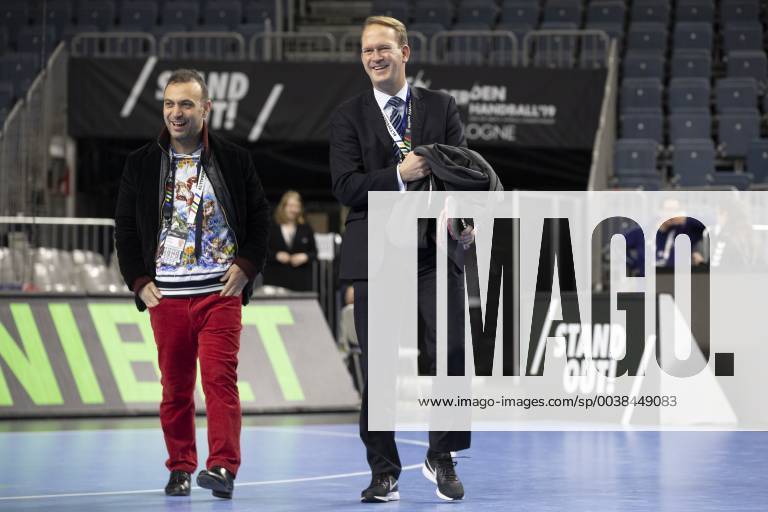Handball WM 2019 Lanxess Arena Cologne Germany Date 22 01 2019 Right Stefan Holcher Left Bob Hanning