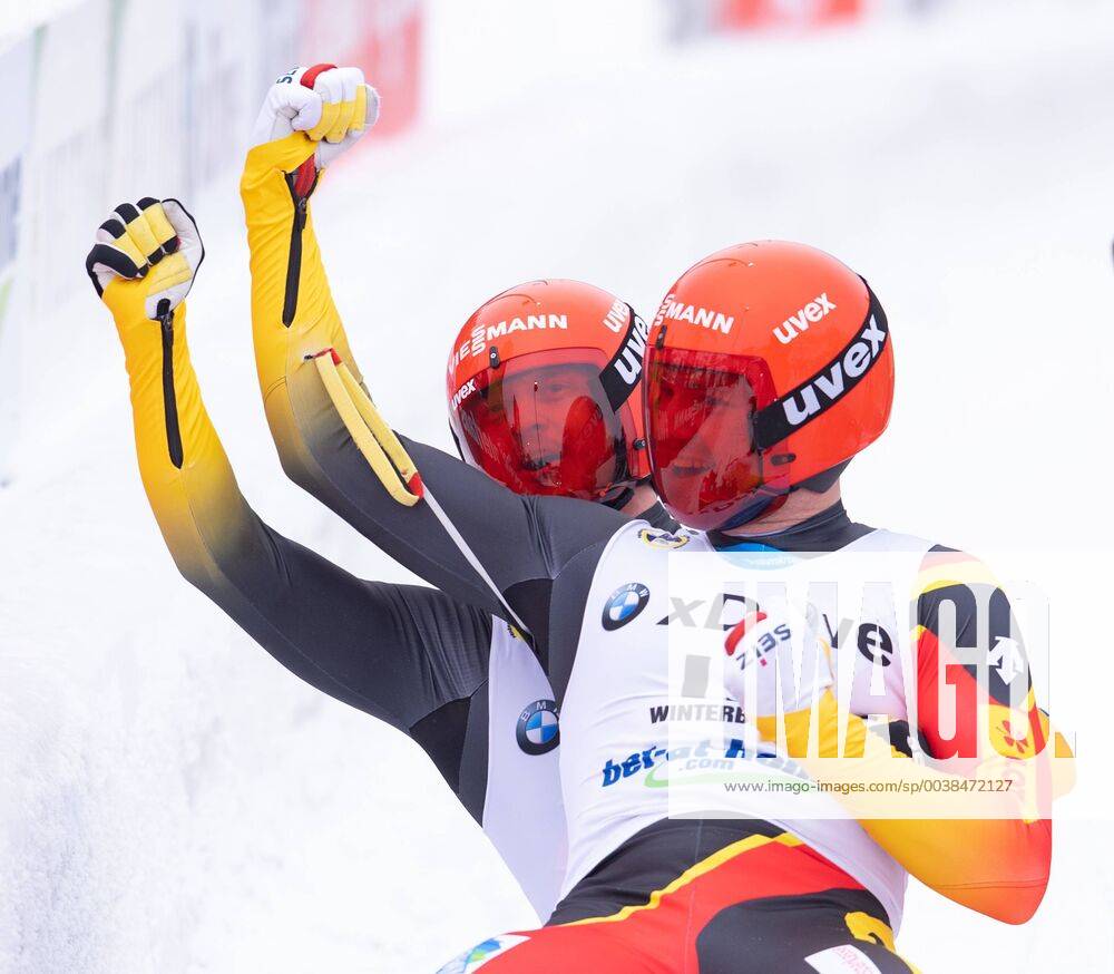 FIL Luge World Championships on 25 01 2019 in the Veltins Eisarena in Winterberg World Champions in Sprint Toni Eggert and Sascha Benecken Germany