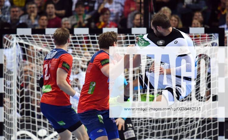 Goran Johannessen Norway Steffen Fäth Germany left Magnus Gullerud Norway Germany Norway Norway IHF Handball World Championship 2019 Handball World Championship 2019 Men Men Men Handball men Handball Germany Germany Semifinal Game 1 half final Hamburg 25 1 2019