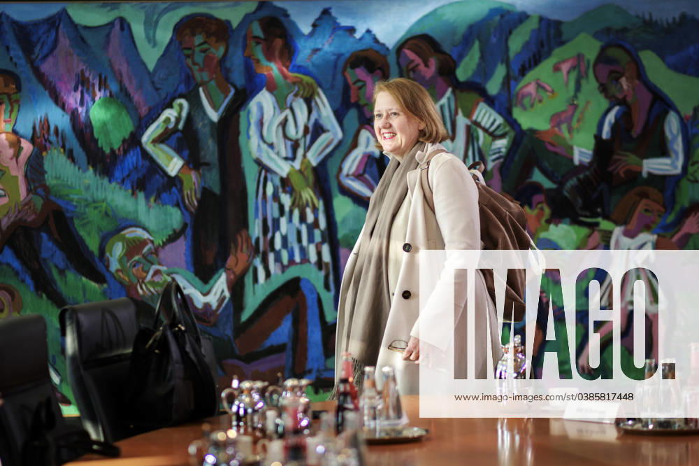Lisa Paus, Federal Minister for Family Affairs, Senior Citizens, Women and Youth, recorded during a meeting of the Cabinet Berlin, 10 01 2024 Berlin Germany