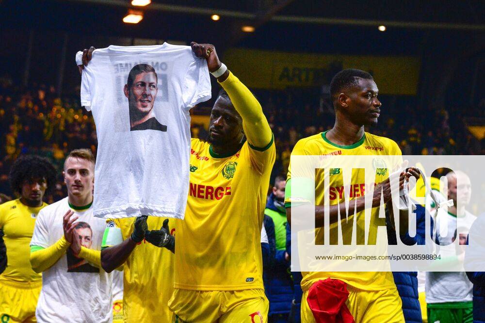 KW05 Ambiance - Hommage a Emiliano Sala - KOLO MUANI Randal ( Nantes ) FOOTBALL : FC Nantes vs AS Saint Etienne - Ligue 1 - Nantes - 30 01 2019 FedericoPestellini Panoramic