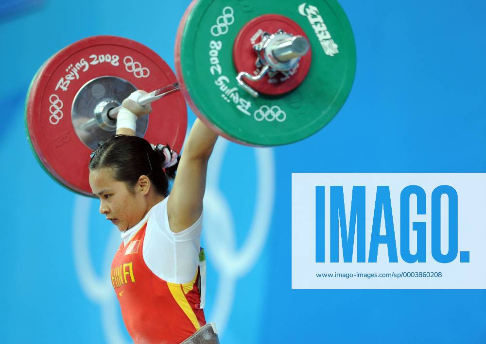 Chen Xiexia (China) - Gewichtheben OS Sommer Damen Olympische Sommerspiele Peking 2008, Spiele, Klasse bis 48kg Einzelbild Peking