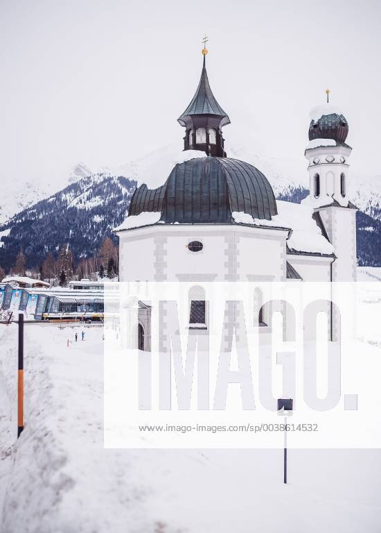 Seefeld AUT FIS World Championships Nordic Ski Seefeld 2019 in picture Seefeld Seekirchl Heiligkreuzkirche Seefelder Seekirchl Heiligkreuzkirche before the FIS Nordic Ski World Championships Seefeld 2019 in Seefeld Austria on 2019 01 30 Seefeld EX_FEI