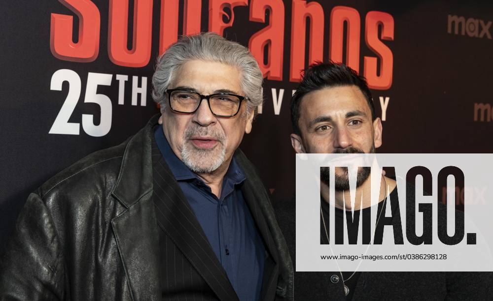 Vincent Pastore and Jason Cerbone attend HBO s The Sopranos 25th anniversary celebration The Family Dinner at Da Nico Ristorante in New York on January 10, 2024 New York United States - ZUMAr339 20240110_znp_r339_058