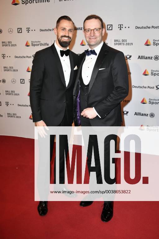 Jens Spahn with husband Daniel Funke at the 49 Ball des Sports 2019 at the RheinMain CongressCenter Wiesbaden 02 02 2019 Foto:xF.xFuturexImage