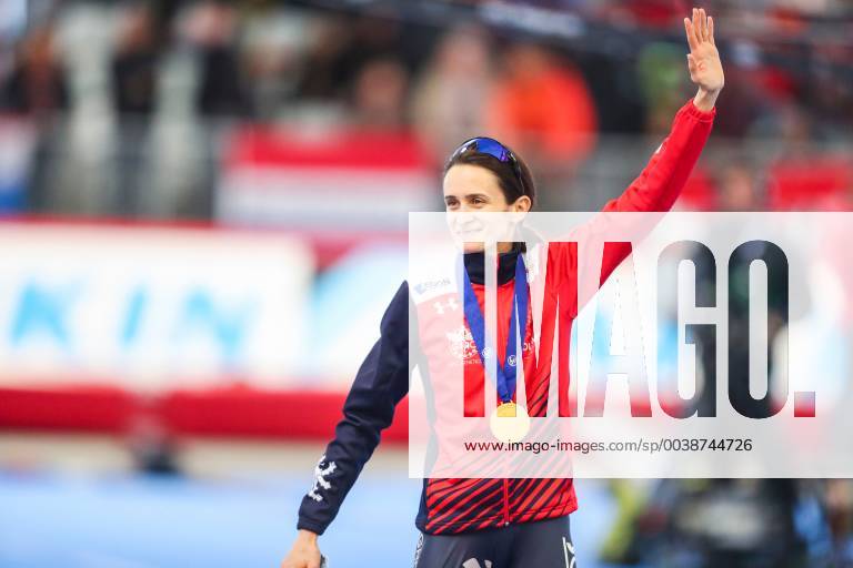Speed skating Eisschnelllauf - ISU WC Inzell 2019 INZELL,GERMANY,09.FEB.19 - SPEED SKATING - ISU World Single Distances Championships, 5000m, ladies. Image shows the rejoicing of Martina Sablikova (CZE). GEPAxpictures xJasminxWalter