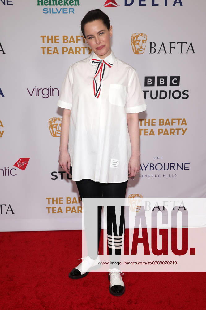 Celebrities attend The 2024 BAFTA Tea Party at The Maybourne Beverly Hills, United States Featuring: Emily Hampshire Where: Beverly Hills, California, United States When: 13 Jan 2024 Credit: Faye s Vision Cover Images . NOT FOR USE BY NEWSPAPERS BASED IN THE UK.