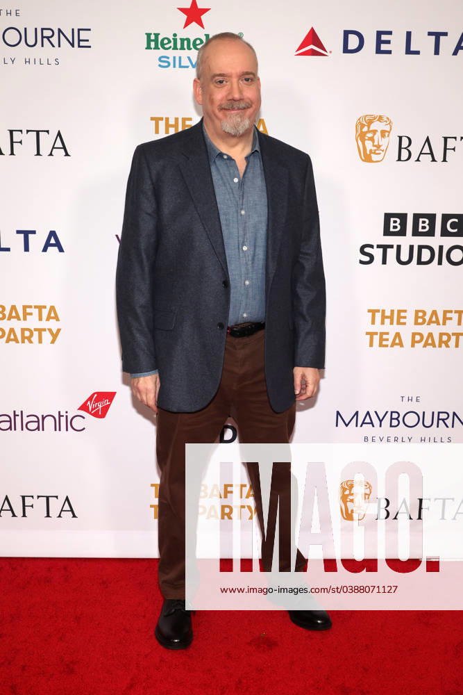 Celebrities attend The 2024 BAFTA Tea Party at The Maybourne Beverly Hills, United States Featuring: Paul Giamatti Where: Beverly Hills, California, United States When: 13 Jan 2024 Credit: Faye s Vision Cover Images . NOT FOR USE BY NEWSPAPERS BASED IN THE UK.