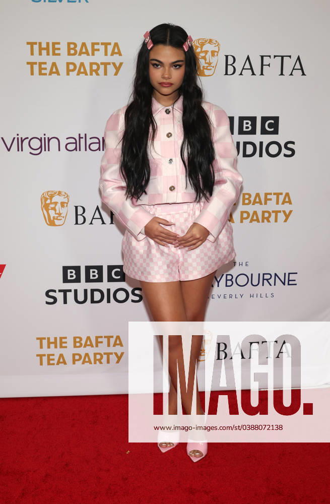 Celebrities attend The 2024 BAFTA Tea Party at The Maybourne Beverly Hills, United States Featuring: Ariana Greenblatt Where: Beverly Hills, California, United States When: 13 Jan 2024 Credit: Faye s Vision Cover Images . NOT FOR USE BY NEWSPAPERS BASED IN THE UK.