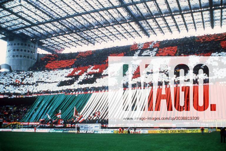 CURVA TIFOSI COREOGRAFIA SCUDETTO 1993-94 CAMPIONATO SERIE A 1993-94 MILAN