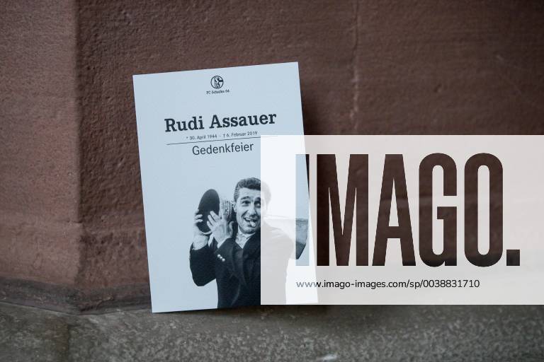Football season 2018 2019 Memorial service for the late former manager Rudi Assauer FC Schalke 04 in the Veltins Arena in the cathedral in Gelsenkirchen Buer Gelsenkirchen NRW Germany