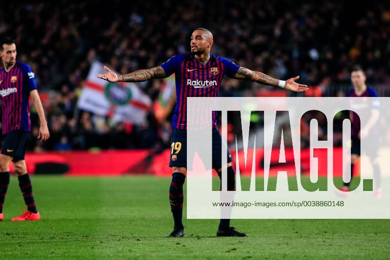 Barcelona, BARCELONA, Spain - 19 Kevin-Prince Boateng of FC Barcelona Barca during the Spanish championship La Liga football match between FC Barcelona and Real Valladolid on 20 of January 2019 at Camp Nou stadium in Barcelona, Spain Soccer: La Liga - FC Barcelona v Valladolid - ZUMAa181 20190216_zaa_a181_166