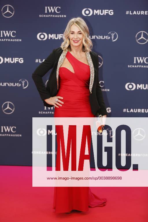 Nadia Comaneci former gymnast red carpet award ceremony Laureus World Sports Awards 2019 in the Sporting Principality of Monaco Cote d Azur